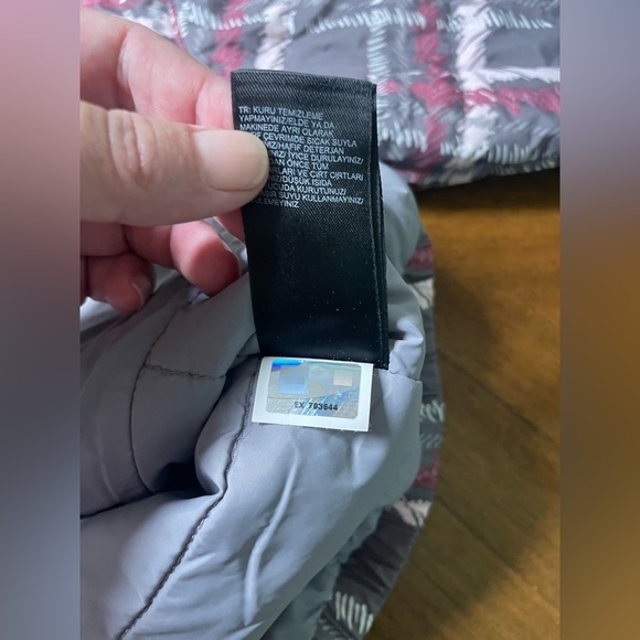 THE NORTH FACE Full Zip Puffer Ski Winter Jacket Plaid Outdoors Snow Size XS - Picture 7 of 8